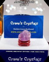 Amethyst medium A grade tumbled stone