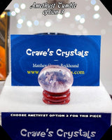 Amethyst medium A grade tumbled stone