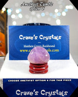 Amethyst medium A grade tumbled stone