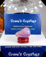 Amethyst medium A grade tumbled stone