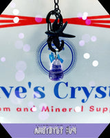 Amethyst $3.00 Stone Pendant Silver Plated