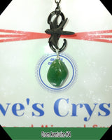 Green Aventurine $3.00 pendant silver plated