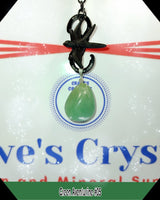 Green Aventurine $3.00 pendant silver plated