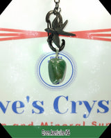 Green Aventurine $3.00 pendant silver plated