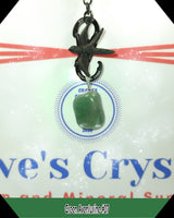 Green Aventurine $3.00 pendant silver plated