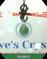 Green Aventurine $3.00 pendant silver plated
