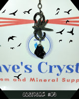 Obsidian $3.00 Silver Plated Stone Pendant