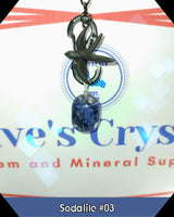 Sodalite $3.00 Silver Plated Stone Pendant