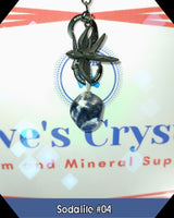 Sodalite $3.00 Silver Plated Stone Pendant