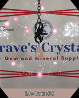 Rose Quartz $3.00 Silver Plated Stone Pendant