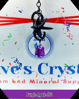 Purple Agate $3.00 Silver Plated Stone Pendant