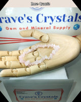 Rose Quartz Chip Bead Bracelet