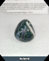 Green Moss Agate Tumbled Stone