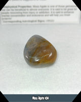 Green Moss Agate Tumbled Stone