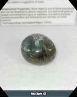 Green Moss Agate Tumbled Stone