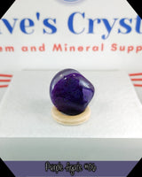 Purple Agate dyed tumbled stone