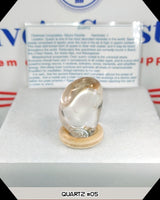 High quality clear quartz tumbled stone