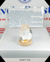 High quality clear quartz tumbled stone