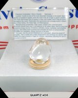 High quality clear quartz tumbled stone