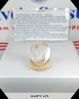 High quality clear quartz tumbled stone