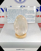 clear quartz tumbled stone