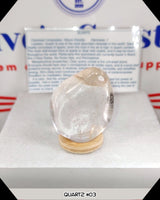 clear quartz tumbled stone