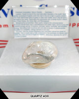 clear quartz tumbled stone
