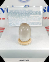 clear quartz tumbled stone