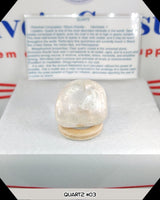 clear quartz tumbled stone