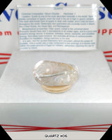 clear quartz tumbled stone
