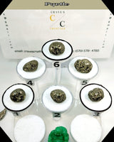 Pyrite tumbled stone