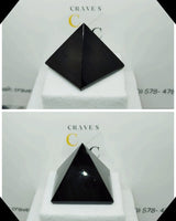 Midnight lace obsidian pyramid