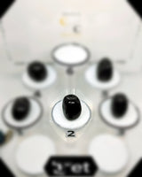 Jet Tumbled Stone Jet Polished Stone