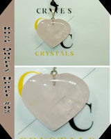 Rose Quartz Heart Pendant