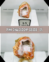 Pink Chalcedony Geode