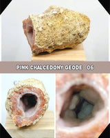 Pink Chalcedony Geode