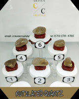 Rutilated Quartz (A)(Med-Lg) Type 3 Tumbled Stone