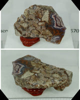Agate Slab Pink White & Blue