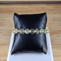 
              10mm round bead citrine bracelet
            