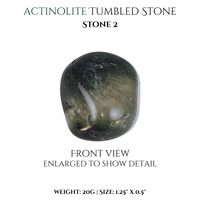 
              Actinolite, Actinolite Quartz & Actinolite tumbled stones
            