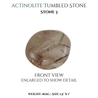 
              Actinolite, Actinolite Quartz & Actinolite tumbled stones
            