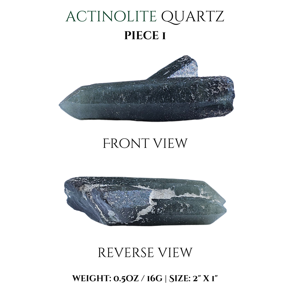 Actinolite, Actinolite Quartz & Actinolite tumbled stones