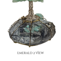 
              Gem Tree | Emerald base with Green Aventurine and Prehnite leaves
            