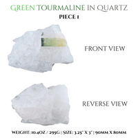 
              Green Tourmaline in Quartz
            