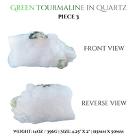 
              Green Tourmaline in Quartz
            