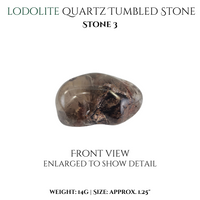 
              Lodolite Quartz natural and tumbled stones
            