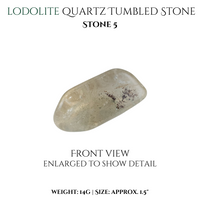 
              Lodolite Quartz natural and tumbled stones
            