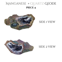 
              Manganese + Quartz Geodes
            