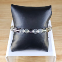 
              8mm round bead cherry quartz bracelet
            