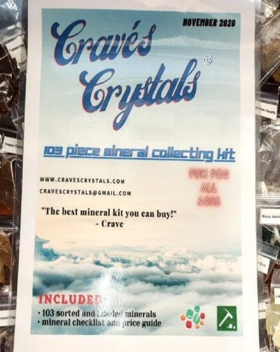Mineral Collecting Kit • 103 pieces • Intermediate Level • (2 available) - Crave's Crystals